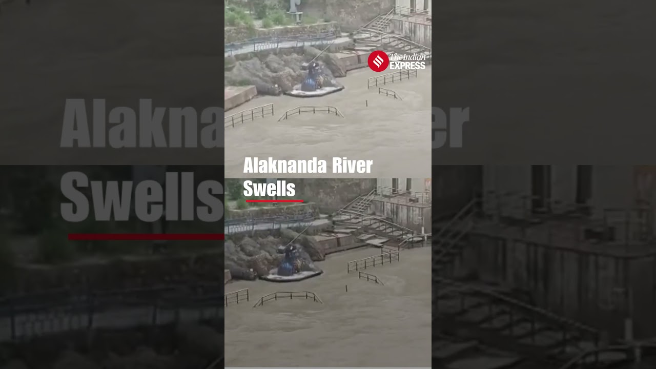 Alaknanda River water level rises in Rudraprayag