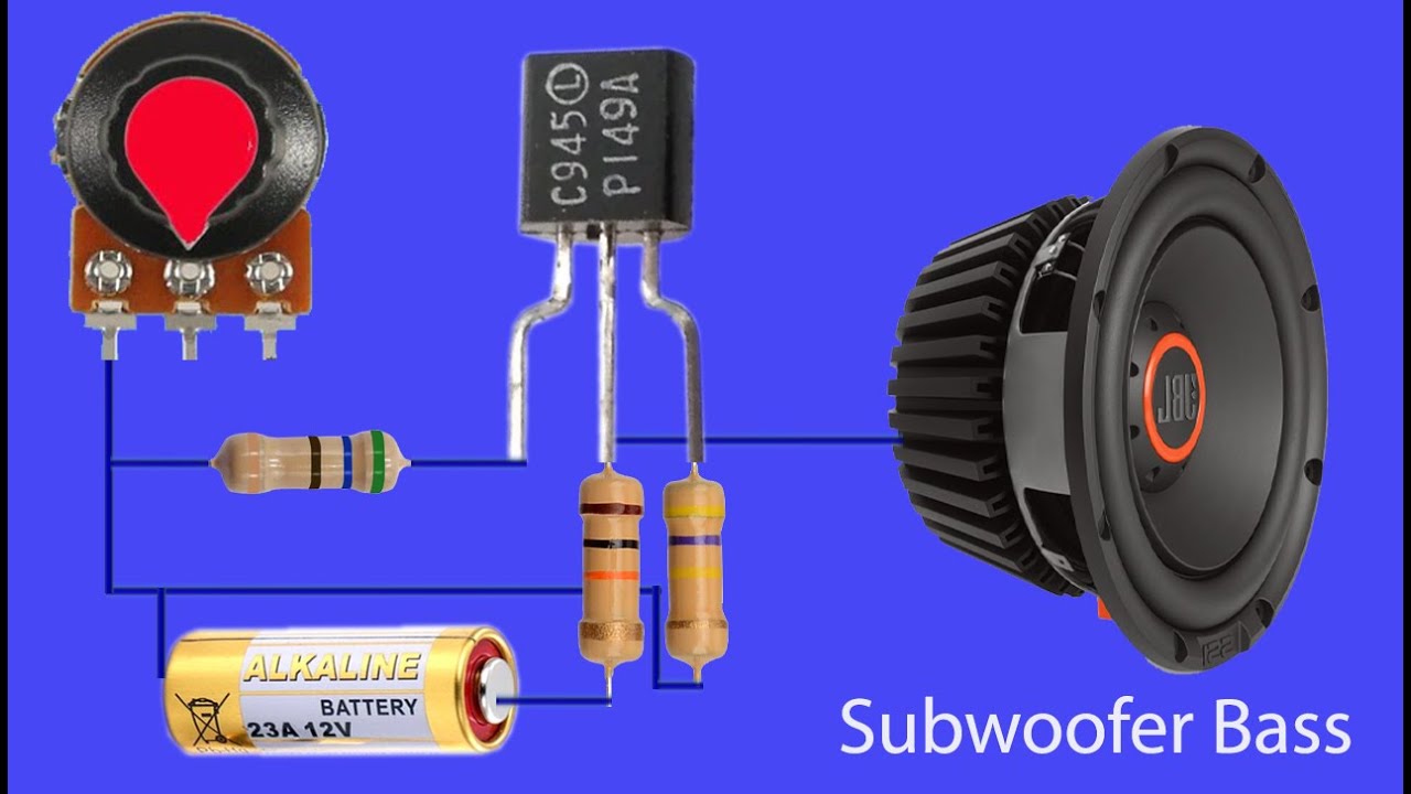 How to make Bass Subwoofer Powerful Amplifier with C945, New Circuit at home, DIY Subwoofer
