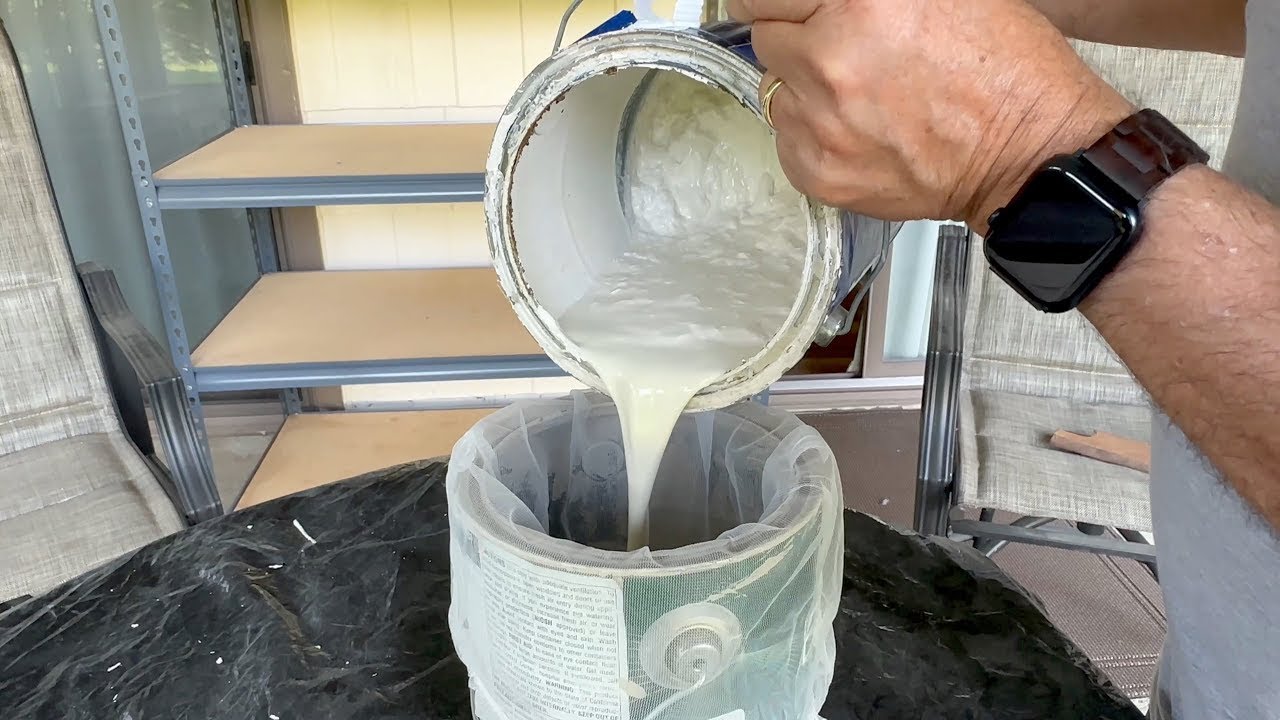 Paint Strainer Bags White Fine Mesh Filters Bag Bucket Elastic Opening
