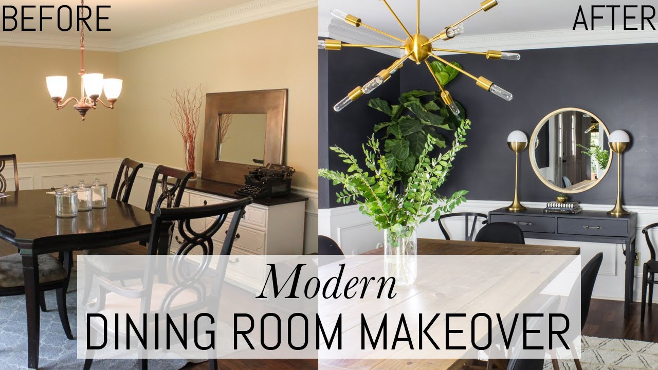Modern Dining Room Makeover
