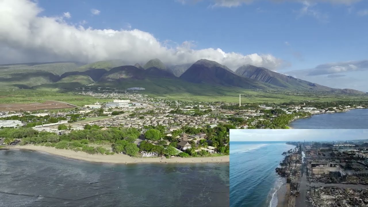 Maui Fires: Lahania Before & After 🔥 ❤️&zwj;🔥