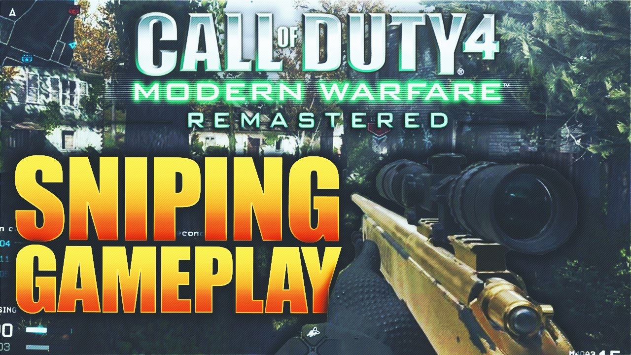 CALL OF DUTY 4 REMASTERED SNIPER GAMEPLAY! MODERN WARFARE REMASTERED MULTIPLAYER SNIPING GAMEPLAY!