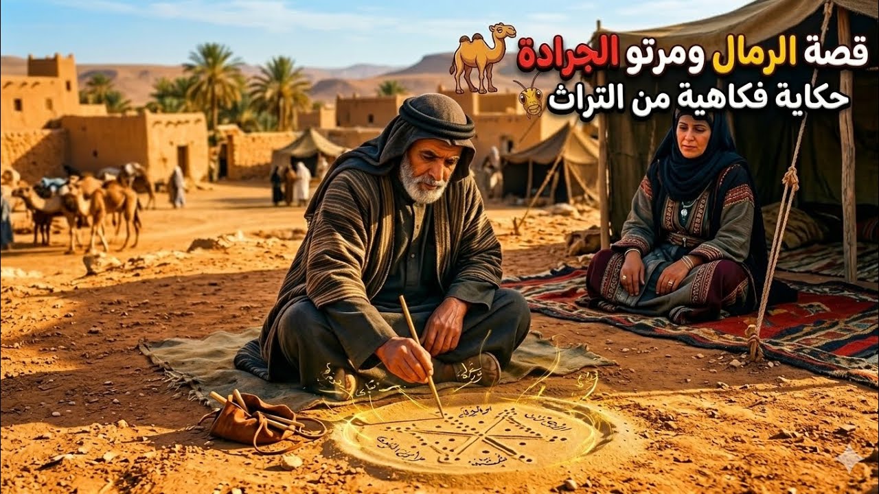 قصة من نوادر العرب:(لولا جرادة ما وقع عصفور) 🦗🐦‍⬛