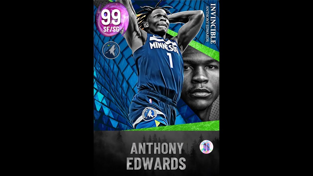 WE GOT INVINCIBLE DARK MATTER ANTHONY EDWARDS GAMEPLAY IN NBA 2K22 MYTEAM!!!