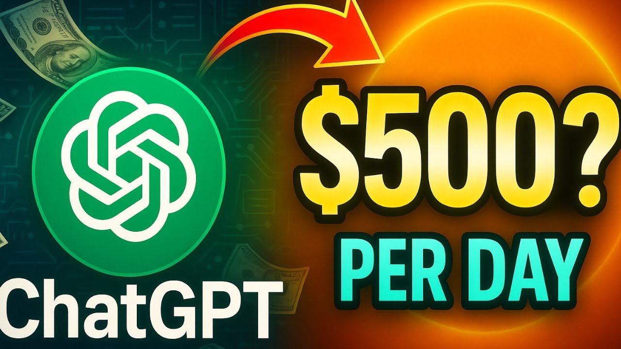 5 ChatGPT  Side Hustles That Can Make Upto $500/Day?