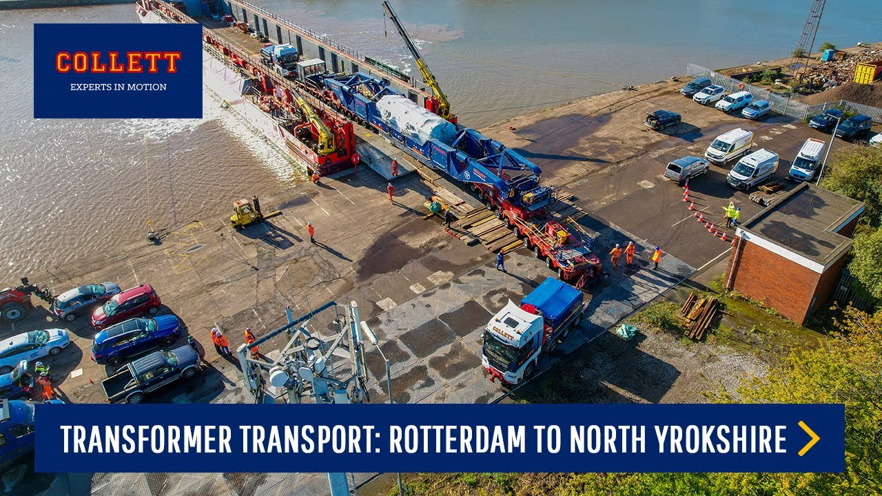 Transporting a 205 Tonne Transformer from Rotterdam to North Yorkshire