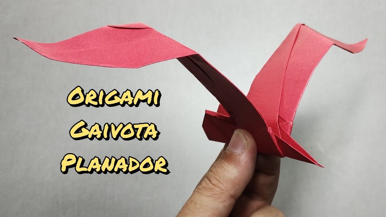 Origami Gaivota Planador- Voa de verdade!!!