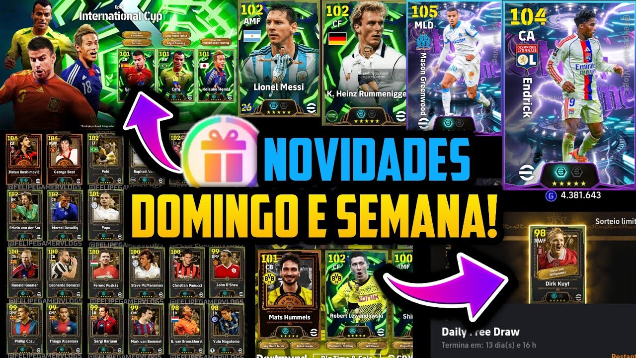 🤯 SENSACIONAL😍 TUDO REVELADO 🎁 TODAS AS NOVIDADES DO DOMINGO E DA SEMANA NO EFOOTBALL 2026 🥳