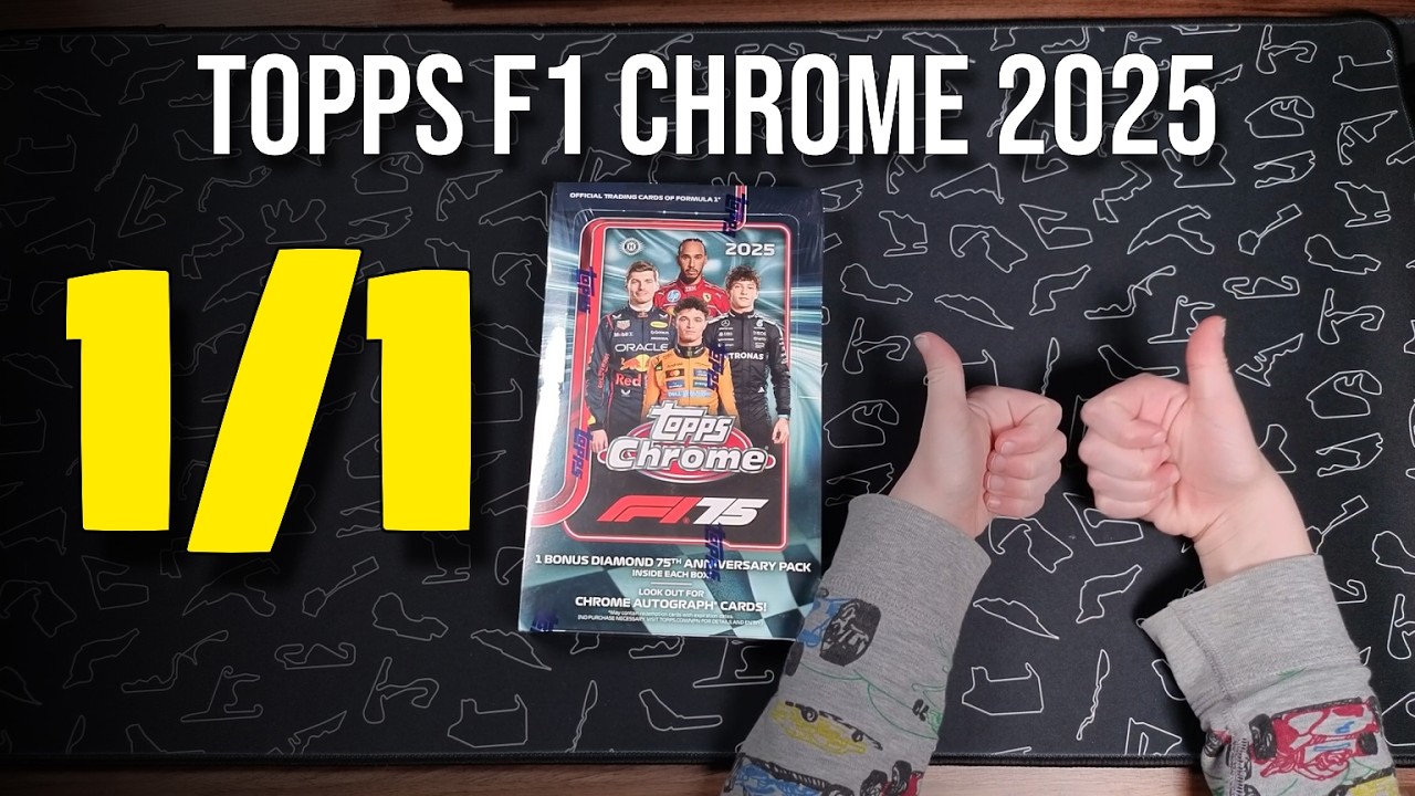 Son pulls a 1/1!!! F1 Chrome 2025 Hobby Box