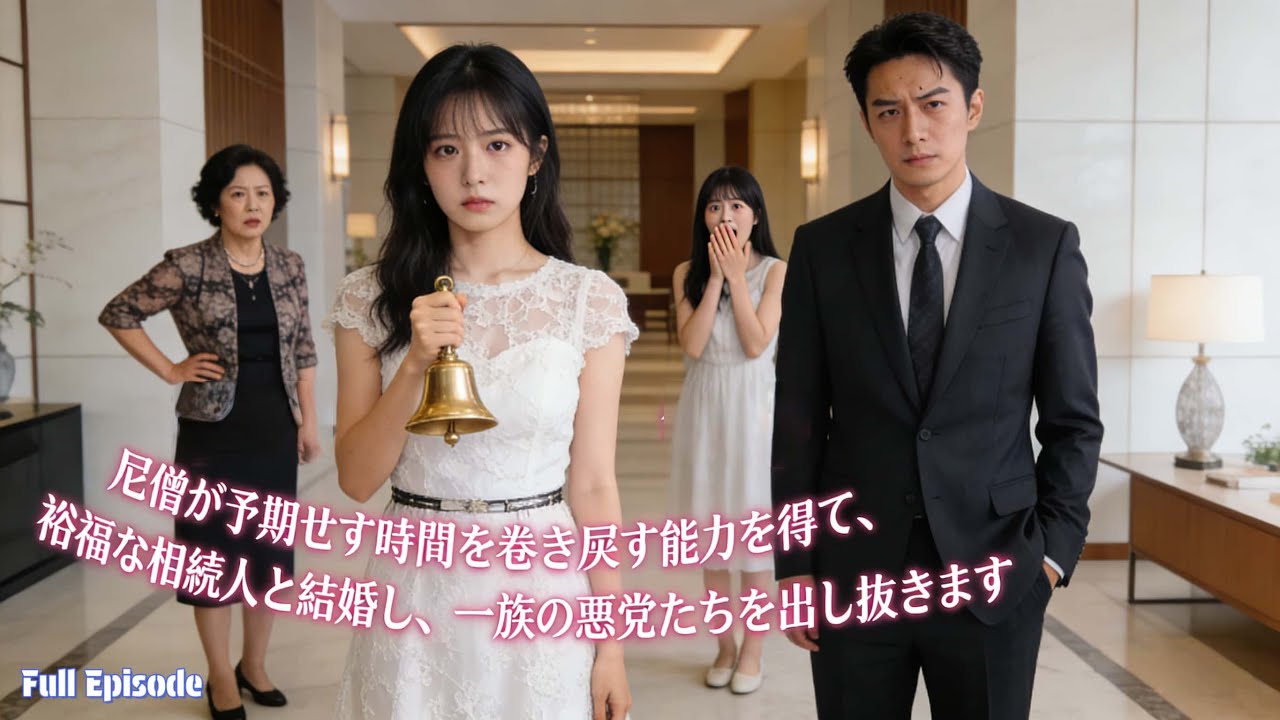 尼僧が予期せず時間を巻き戻す能力を得て、裕福な相続人と結婚し、一族の悪党たちを出し抜きます。