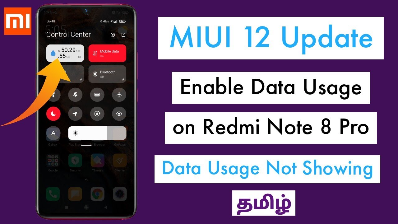 Data usage Not Showing On Redmi Note 8 Pro after MIUI 12 Update | Enable Daily Data Usage Tamil