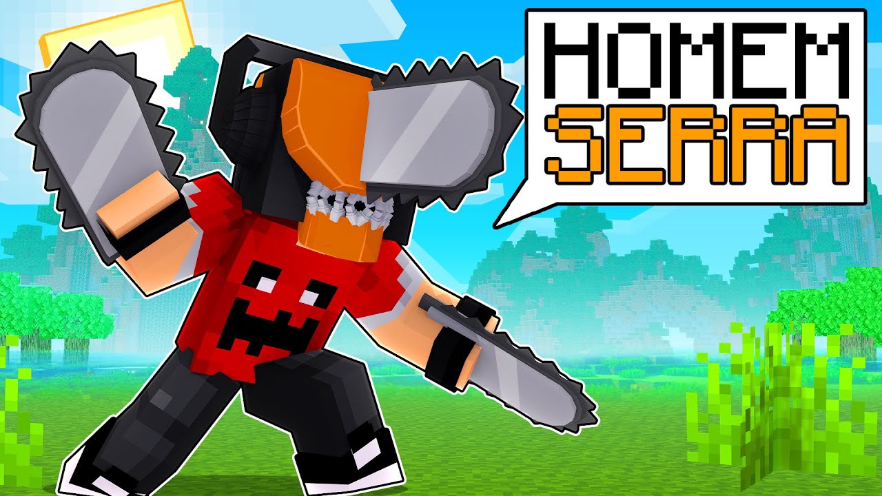 P3DRU virou um HOMEM SERRA no Minecraft POR 24 HORAS!