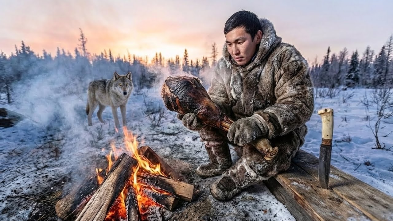 Survival At -71°C ❄️ Cooking A Whole Horse To Stay Alive