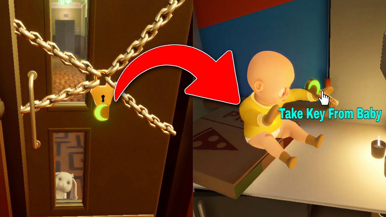 How to Get the Green Crescent Key in The Baby in Yellow – White Rabbit Door Puzzle Guide