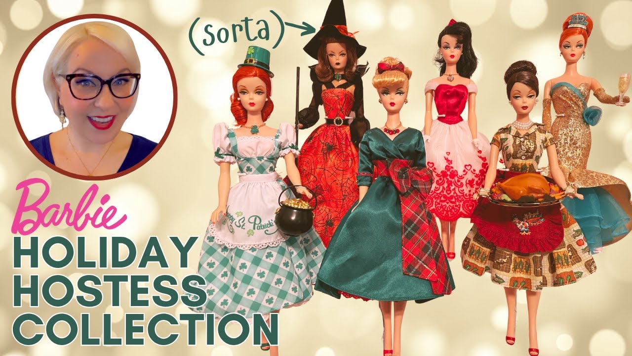 My (Almost) Complete Barbie Holiday Hostess Collection | Vintage Style Fan Club Exclusives 2010-2015
