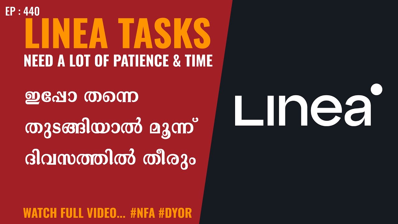 Linea Airdrop Tasks Part 1 Malayalam | FREE Airdrop Galxe Point Task For Linea