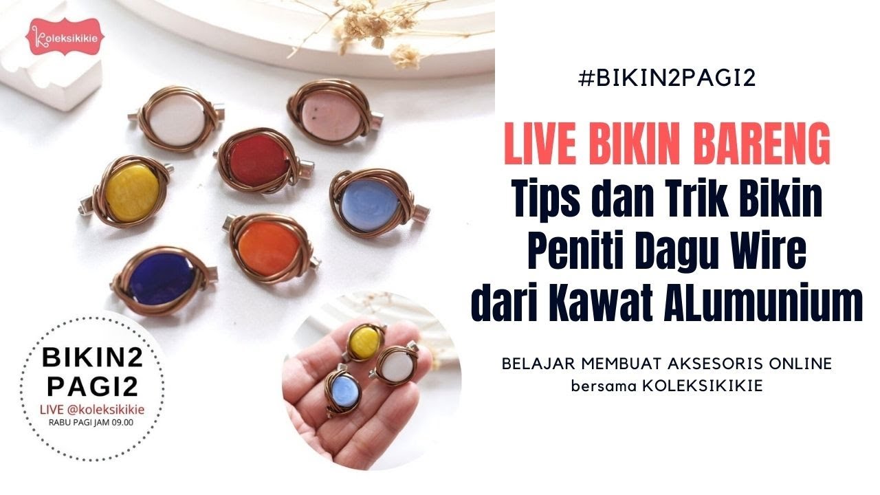bikin2pagi2 | 24012024 | Tips dan Trick Membuat Bros Dagu Wire dari Kawat Alumunium 1mm