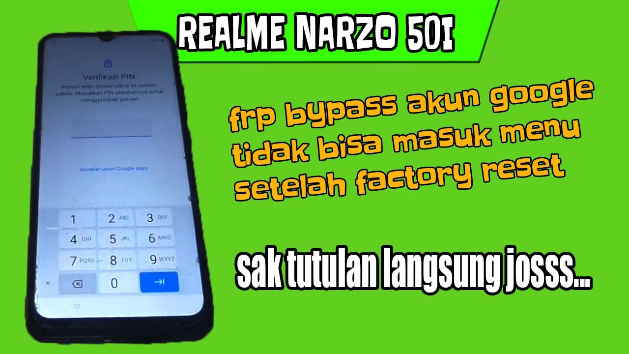Bypass Akun Google Realme Narzo 50i