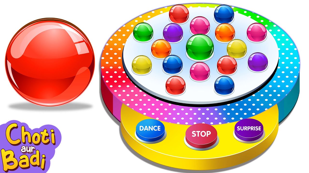Learn Colors with Dancing Balls | Hindi Barakhadi  + Many more Learning Videos For Kids in Hindi