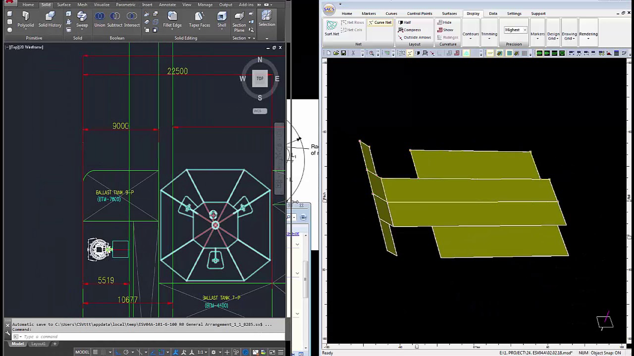 Guide to 3D modeling in SACS Hull Modeler. Part 1 - Sacs tutorial