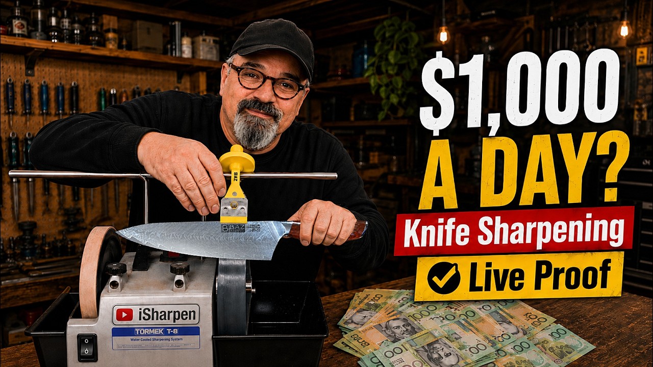 Can You Make $1,000 A Day Sharpening Knives? #sidehustle
