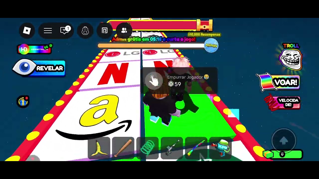 Nosso primeiro vídeo de roblox jogando 