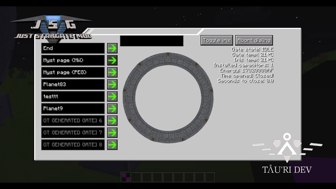 JSG || Item that all admins of servers need! || Minecraft || Just Stargate mod || Developing