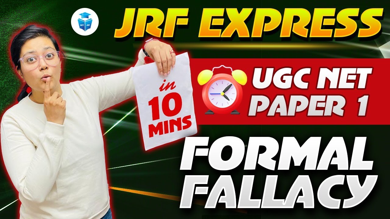 UGC NET Paper 1 Logical Reasoning | Formal Fallacy by Aditi Mam | Paper 1 in 10 Mins