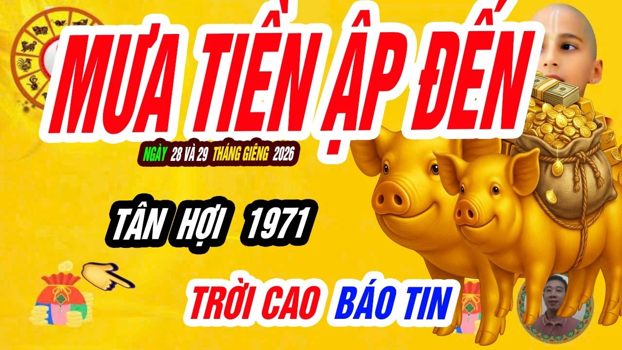 🐖 Lộc tổ nghiệp! TÂN HỢI 1971 – Thiên cơ hé lộ 48 giờ vàng cuối tháng giêng, TIỀN NHƯ NƯỚC