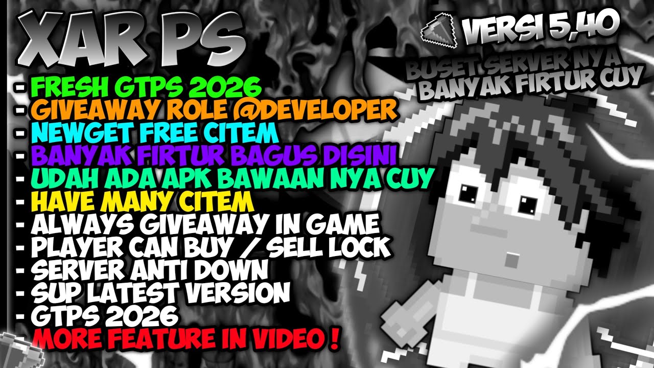 GTPS Terbaru 2026 ❗ XARPS❗ 😲 Giveaway Role @Developer - Growtopia private server