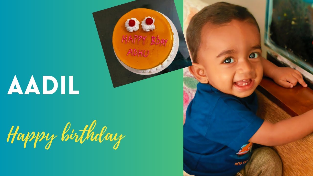 Aadil  first birthday | baby boy|   vismaya logam family