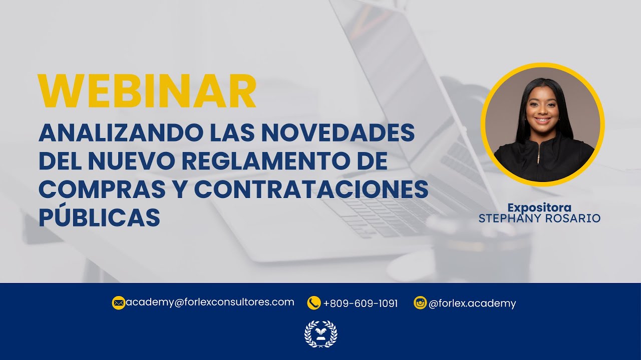 &iexcl;Webinar sobre el Nuevo Reglamento de Compras P&uacute;blicas!