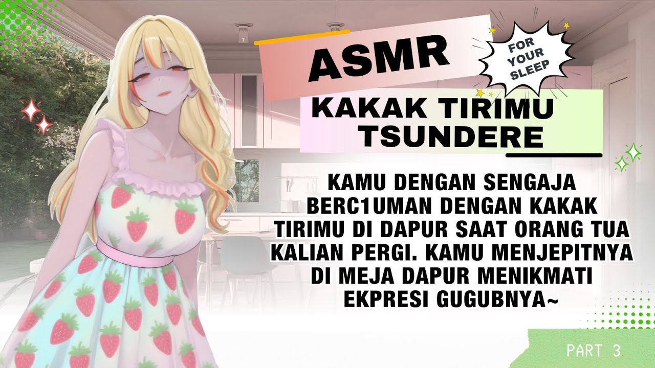 [ASMR KAKAK TIRIMU PART 3] Ia memasak sarapan sembari bercanda denganmu~