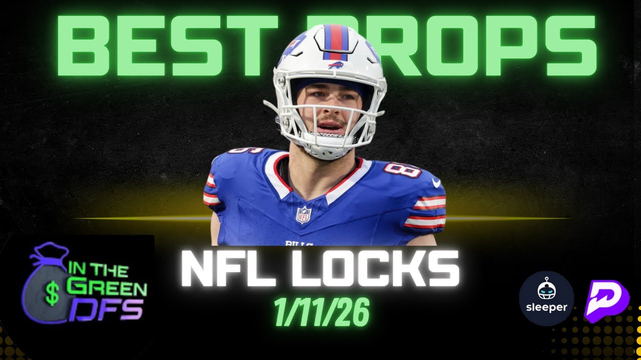 BEST NFL PROPS TODAY | BEST 5 BETS | SUNDAY 1/11/26 | NFL WILD CARD SUNDAY | BONUS NBA BET 🔥