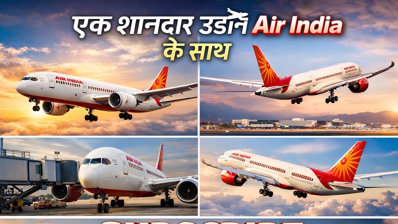 Air India Ka Shandaar Comeback | Full Flight Journey | Long Video , Air India plane video ⚡