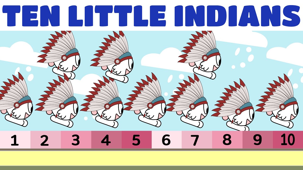 10 LITTLE INDIANS 🌵| TEN LITTLE INDIANS | POPULAR NURSERY RHYME