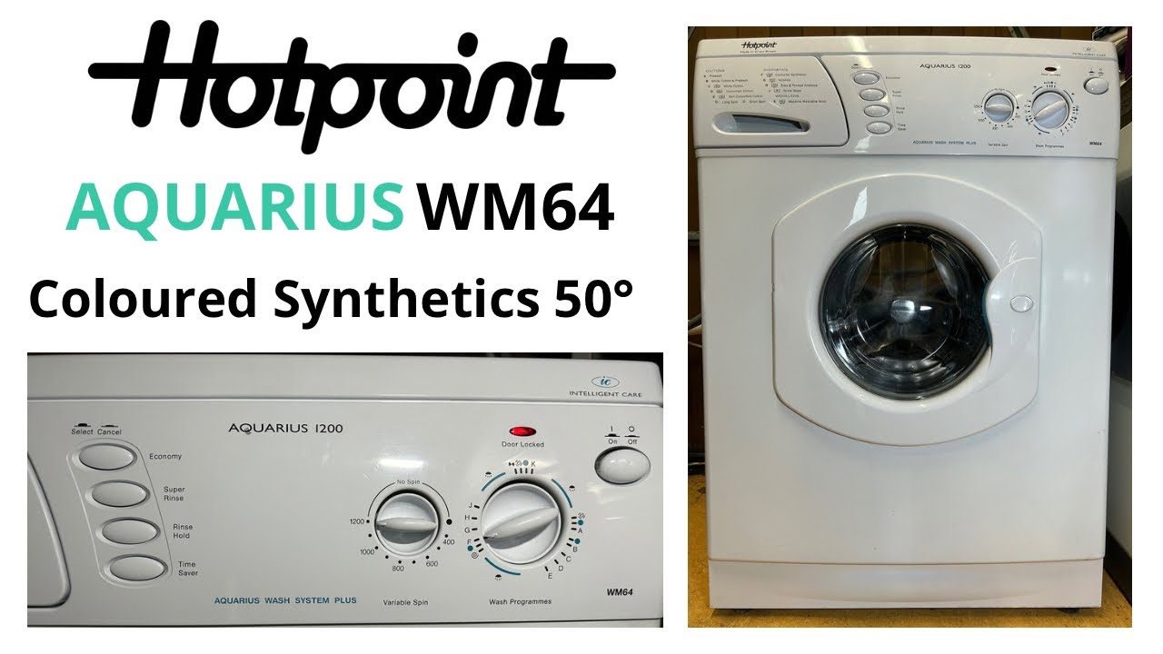 Hotpoint Aquarius WM64 - Coloured Synthetics 50°