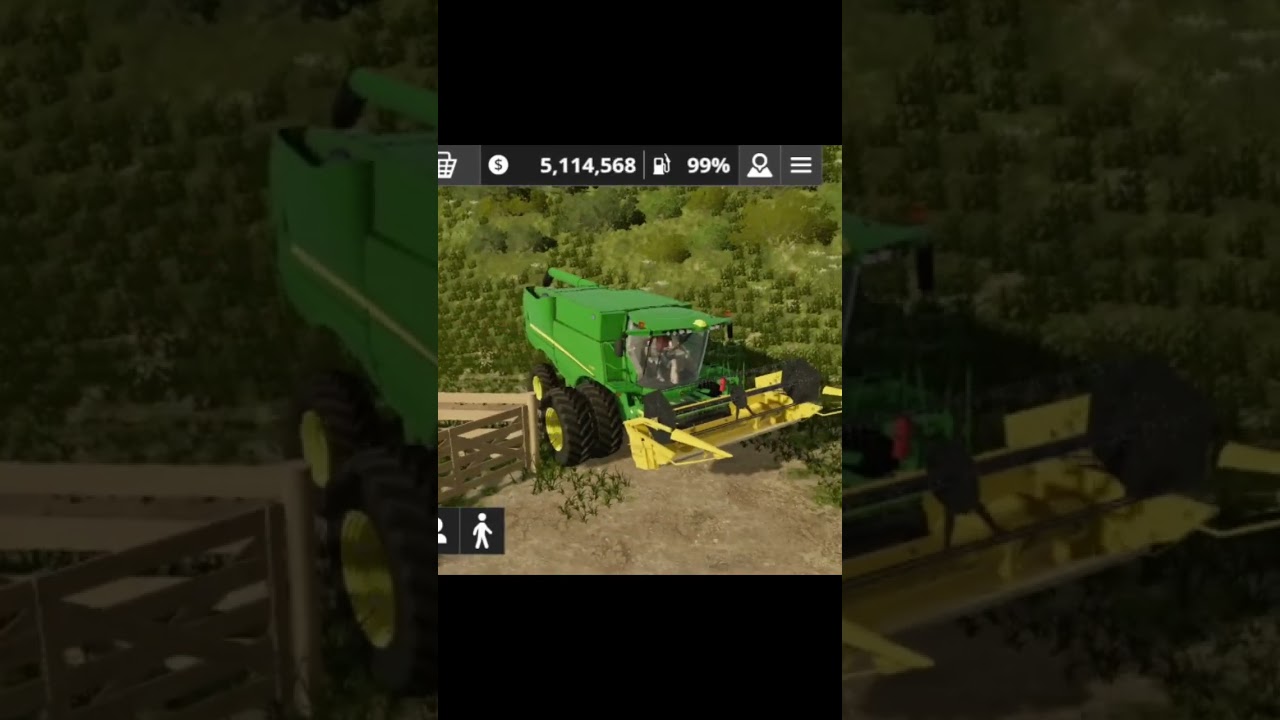 Modified Harvester fs 20 #farmingsimulator #johndeere #tractor #farmsim #truckdriving