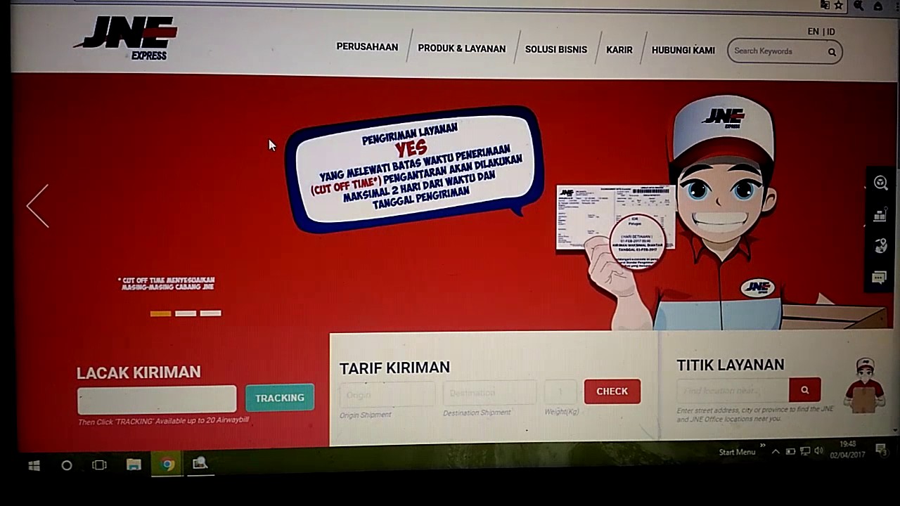 Cara Cek Nomor Resi Paket JNE - Melacak Sudah Sampai Mana