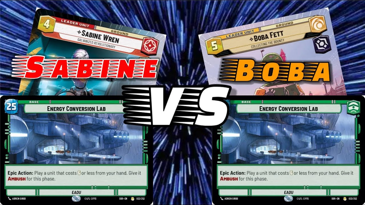 Sabine Aggro vs Boba Midrange | Star Wars Unlimited Gameplay