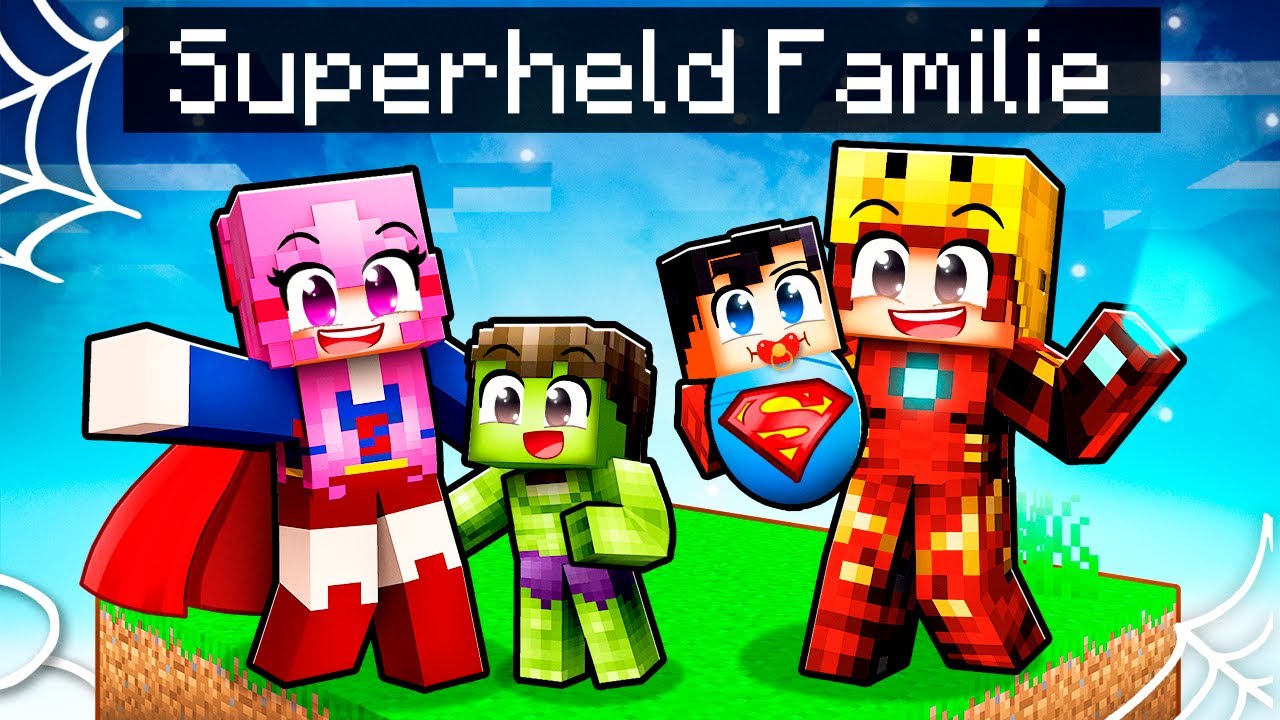 Wij Starten Een SUPERHELD Familie In Minecraft!
