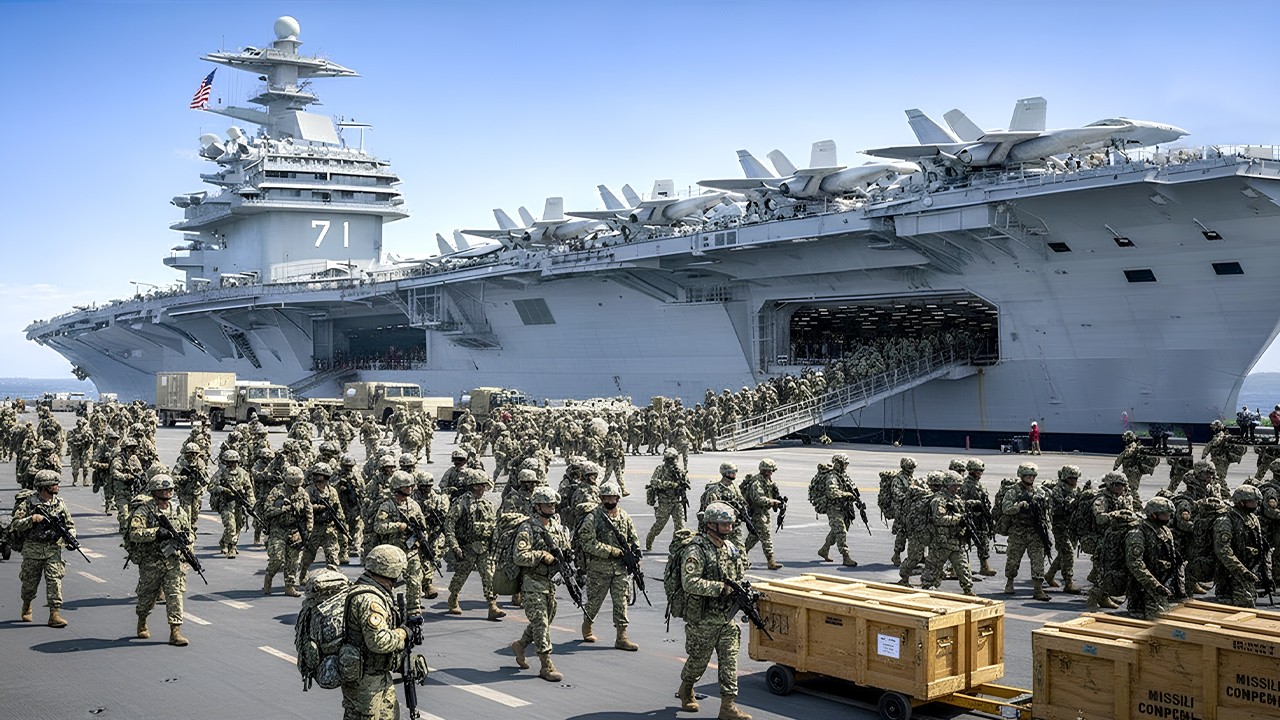 Tensions Rise! USS Theodore Roosevelt Departs as US Naval Power Expands