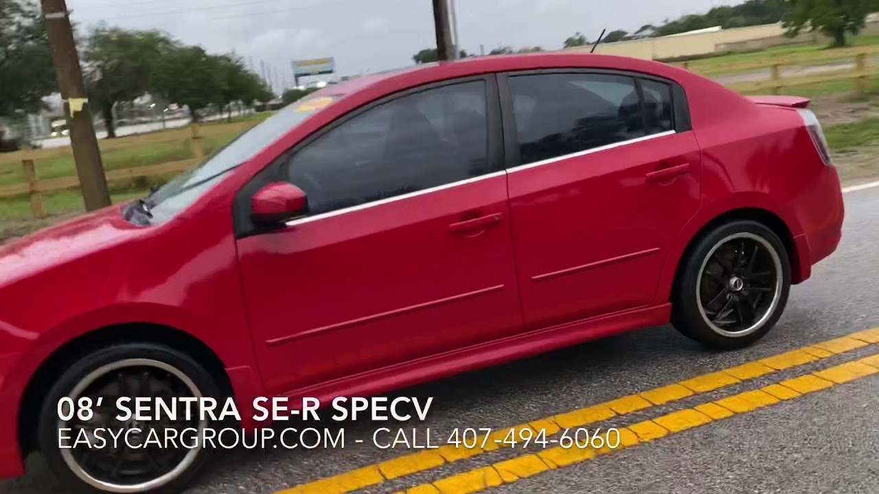 TEST DRIVING a 6 Speed 2008 Nissan Sentra SE-R Spec V