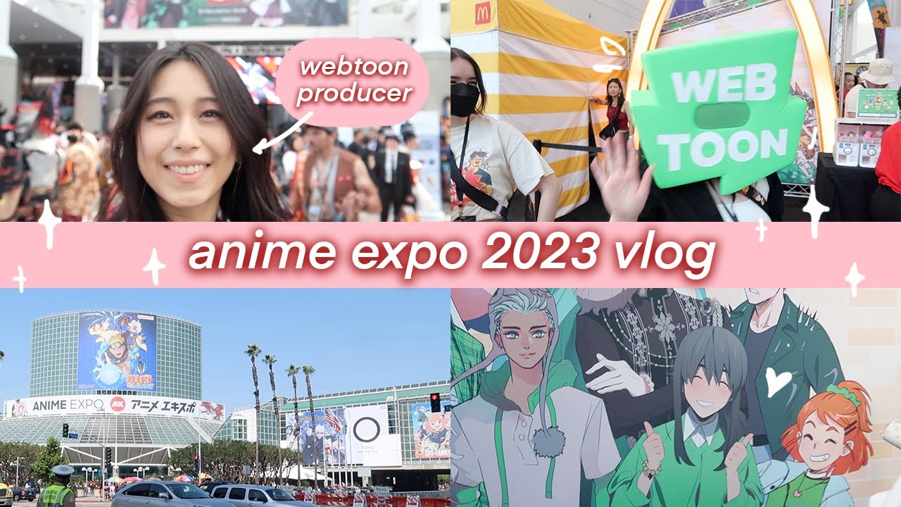 What does WEBTOON at ANIME EXPO 2023 look like? | VLOG 💚🌟