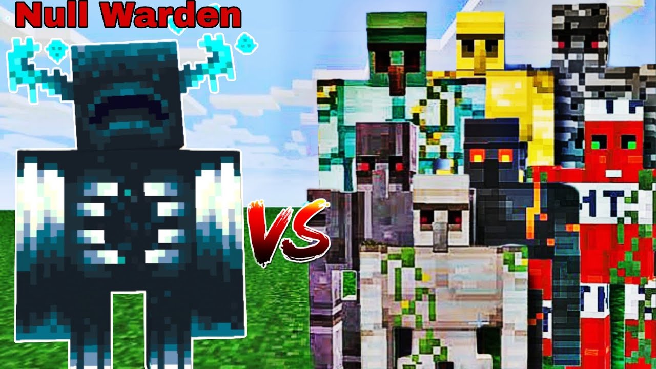 Null Warden Vs 1000x Iron Golems in Minecraft 🔥