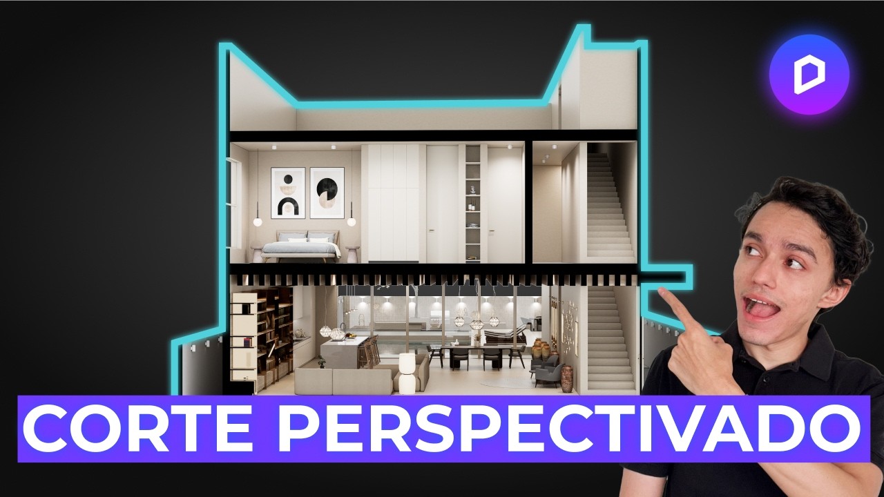 🟣 Cómo hacer un corte perspectivado en D5 render | Vista dollhouse paso a paso