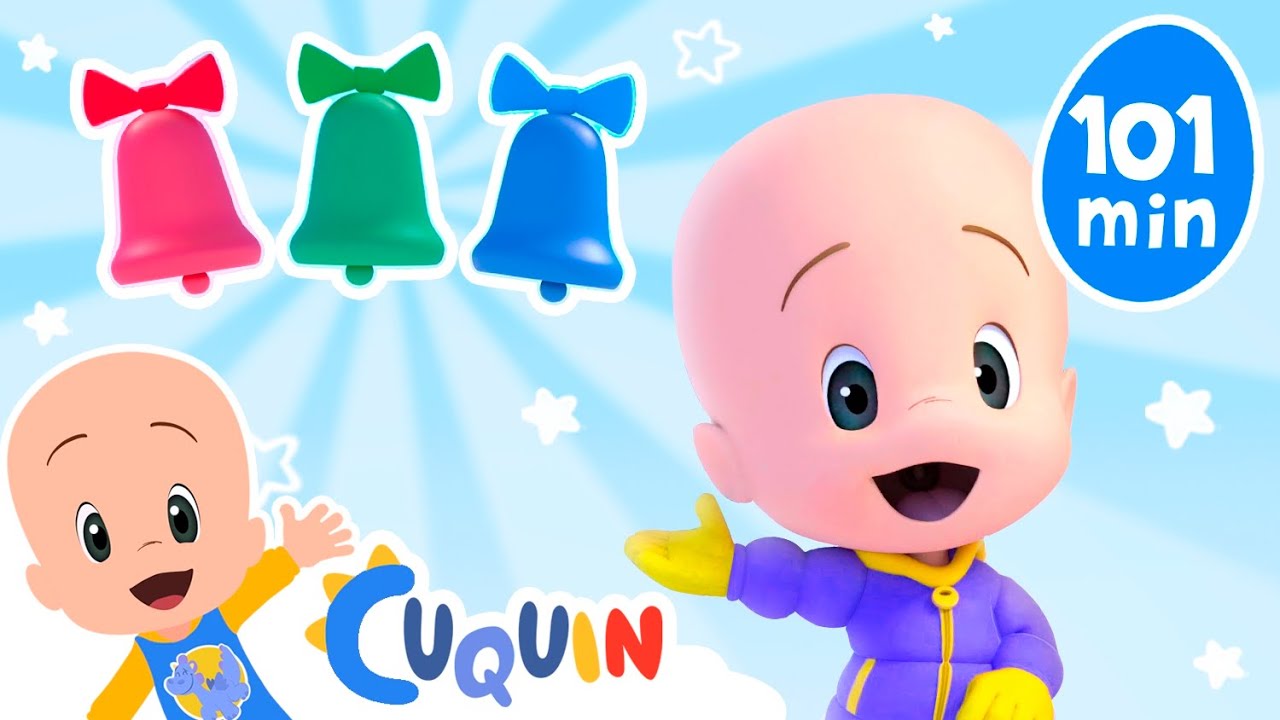 Colorful Christmas bells! 🎄🔔Learn colors with Cuquin and more | Videos & cartoons for babies