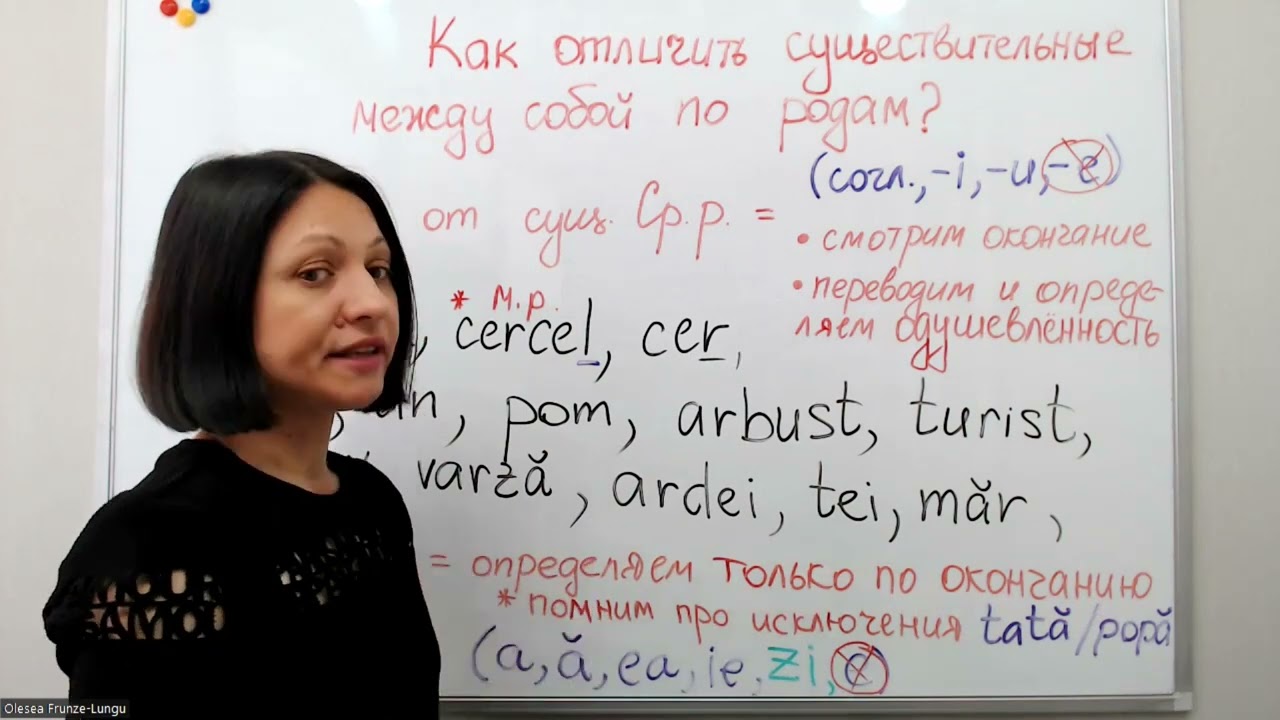 Как отличить существительные по родам в румынском языке.