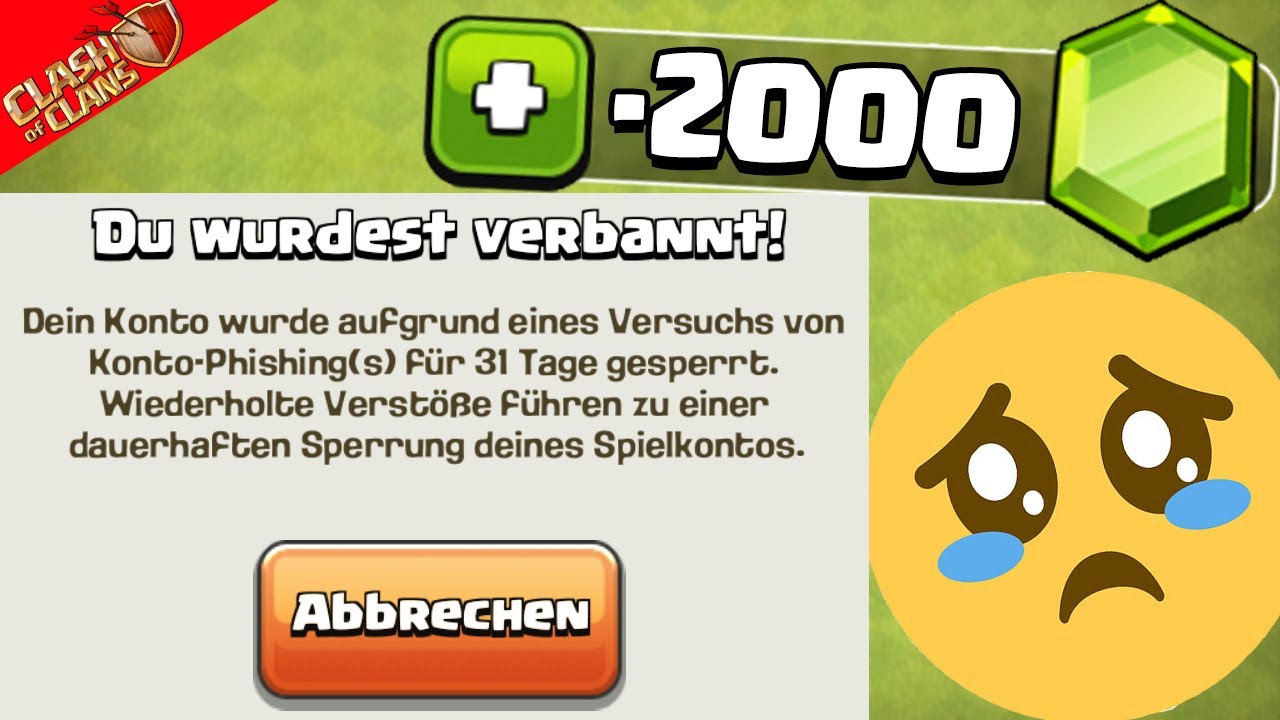 ACCOUNTS WERDEN GEKLAUT! VORSICHT! 😡😱 Clash of Clans * CoC [deutsch/german]
