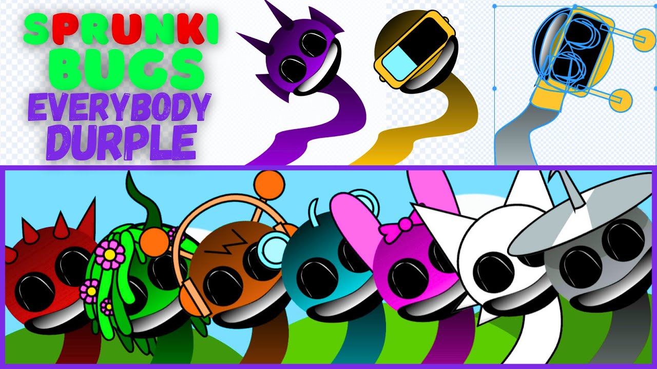 How to make a BUG? Tutorial Sprunki  All Characters LIKE DURPLE PHASE 3: Incredibox With Scratch